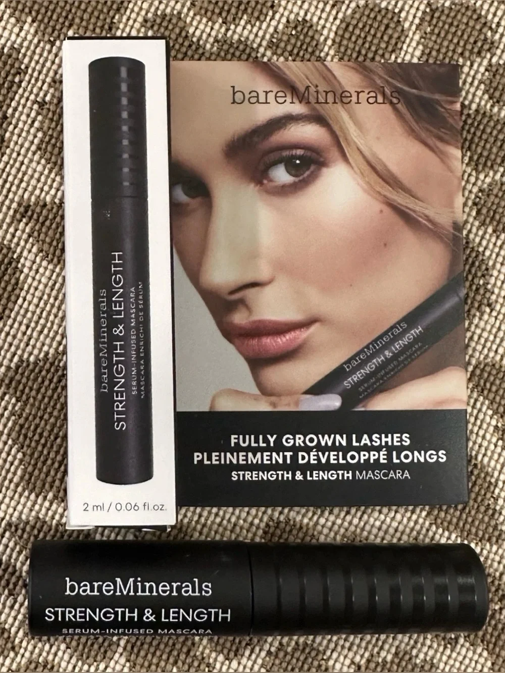 Lot of 5 Bare Minerals Strength & Length Mascara~Travel Size~ 2ml~Extreme Black